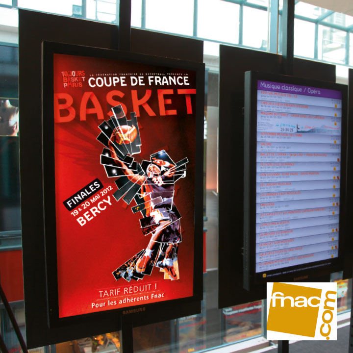 Écran affichage de la coupe de France de basketball de 2019 2020